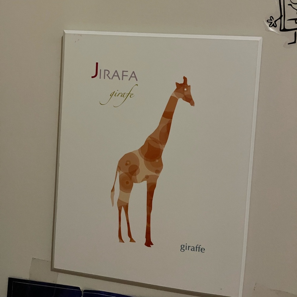 wall art for nursery… giraffe